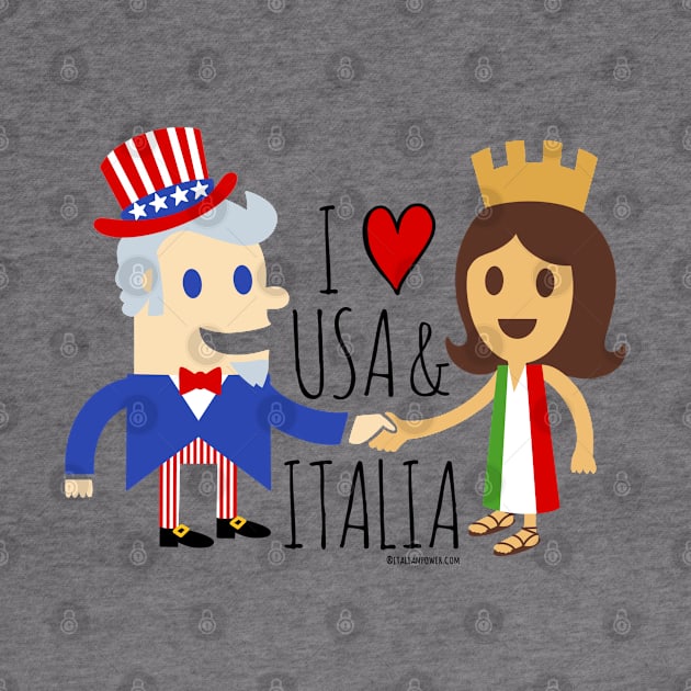 I LOVE USA & ITALIA by ItalianPowerStore